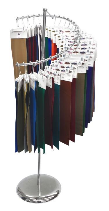 1028cascading floor display with complete set of large swatches