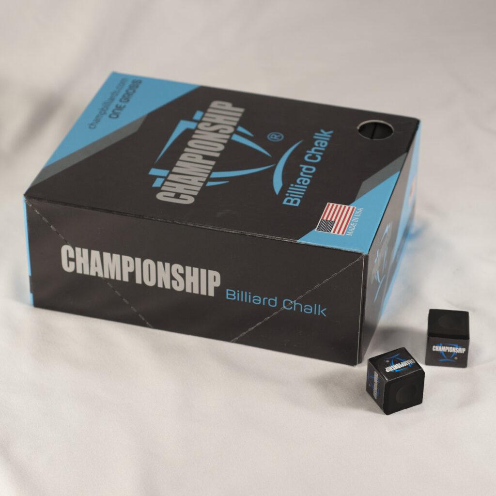 black championship billiards chalk gross
