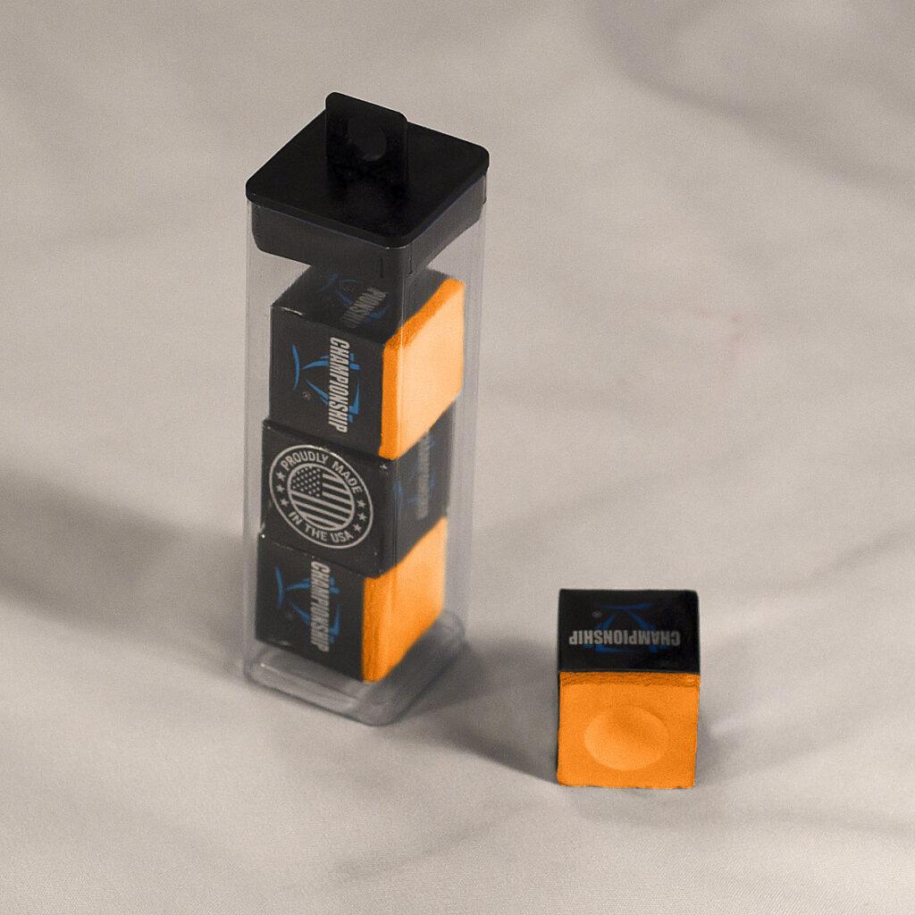 brite orange championship billiards chalk 4 pack