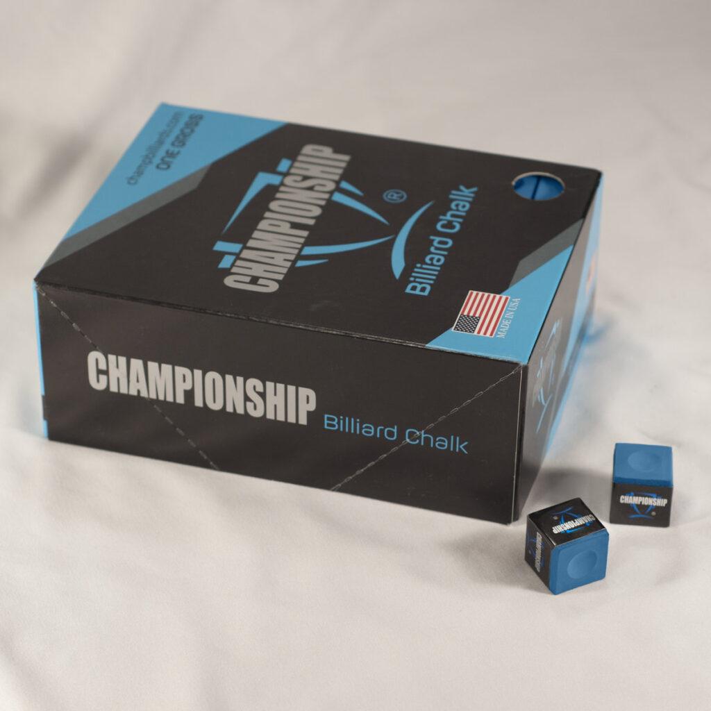 championship blue championship billiards chalk gross