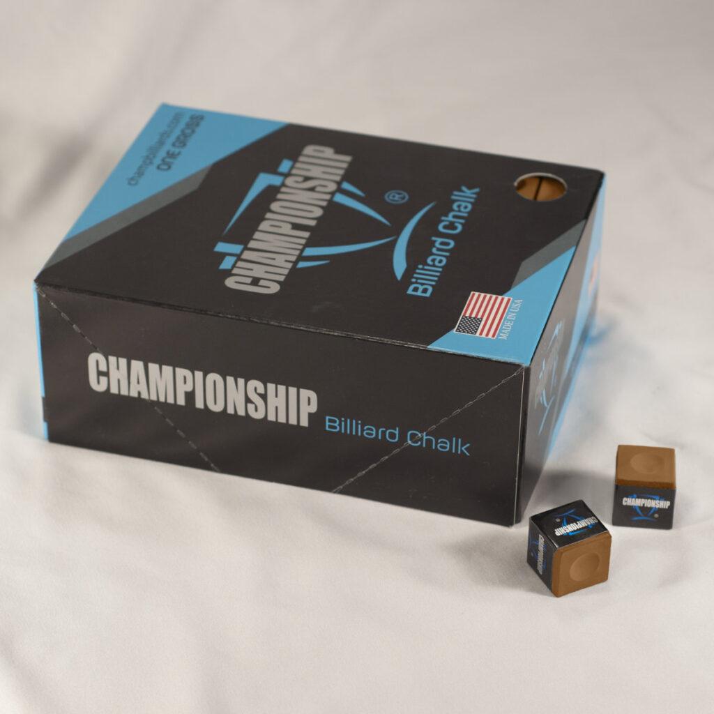 copper championship billiards chalk gross