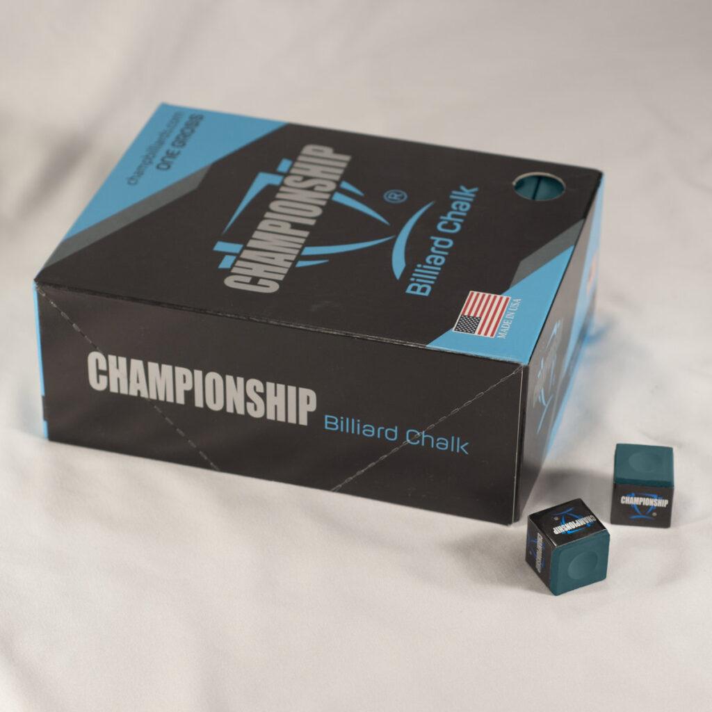 navy championship billiards chalk gross