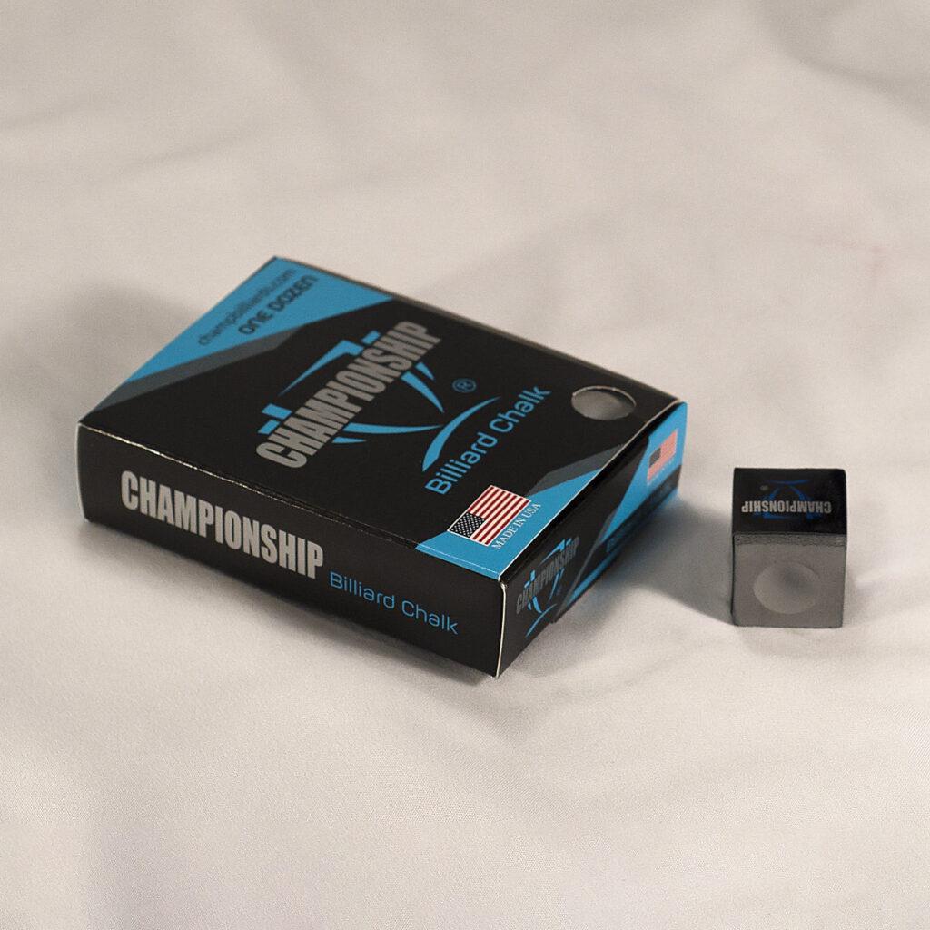 pewter championship billiards chalk dozen