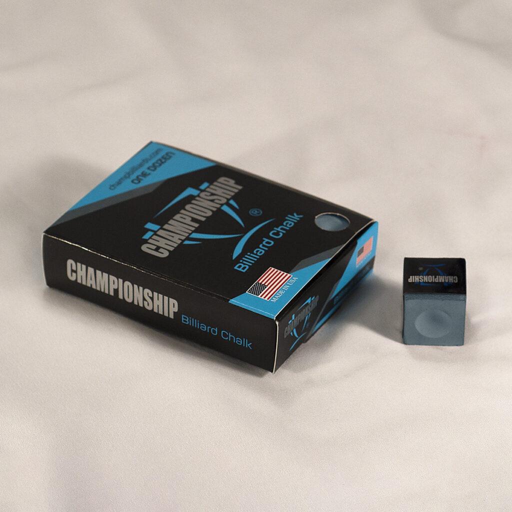powder blue championship billiards chalk dozen