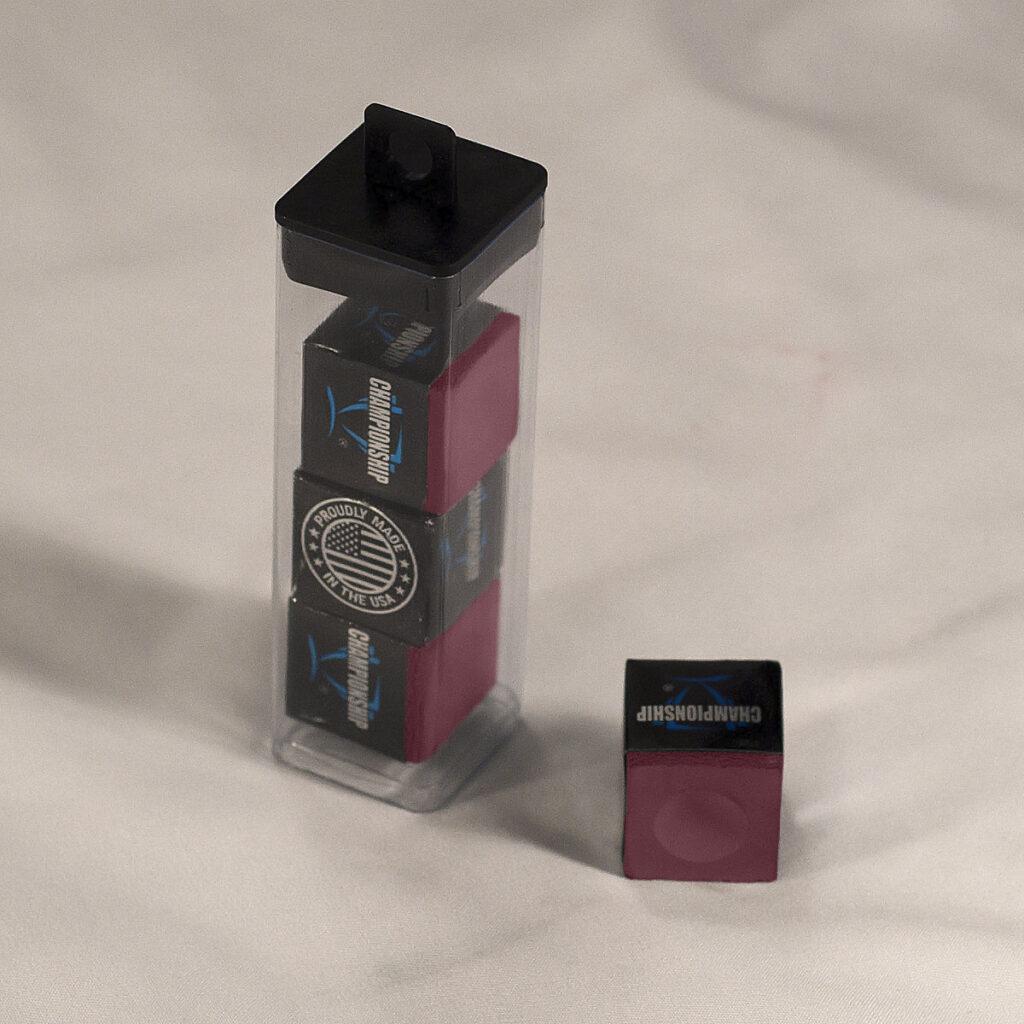 wine championship billiards chalk 4 pack